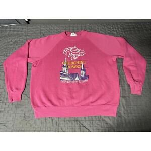 Vintage Breeders’ Cup Churchill Downs 1988 Pink Crewneck Sweatshirt XL